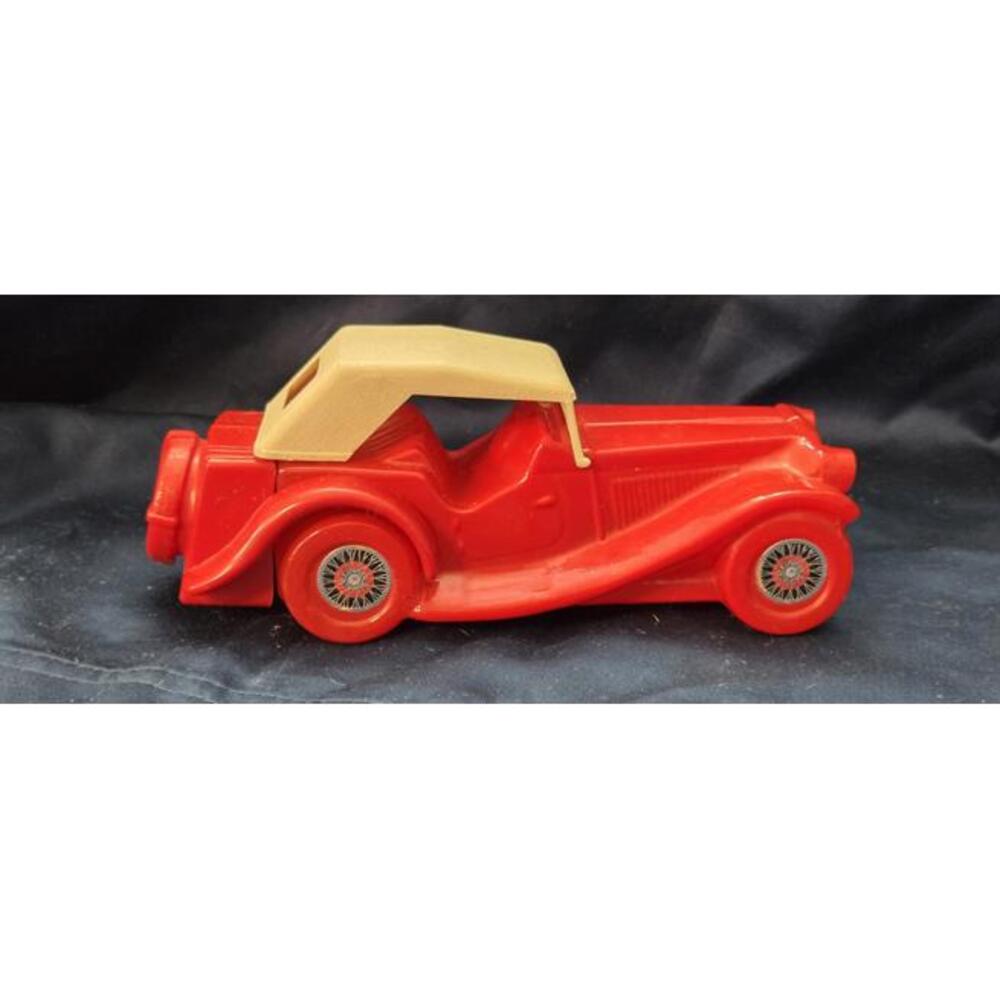 Vintage Avon 1930s Willitts Country Roadster Toy Car 5 Fl. Oz. Red Plastic